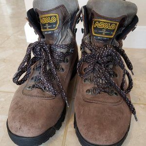 Asolo AFX 535 Hiking Backpacking Boots Suede Leather Vibram Sole Women’s 10